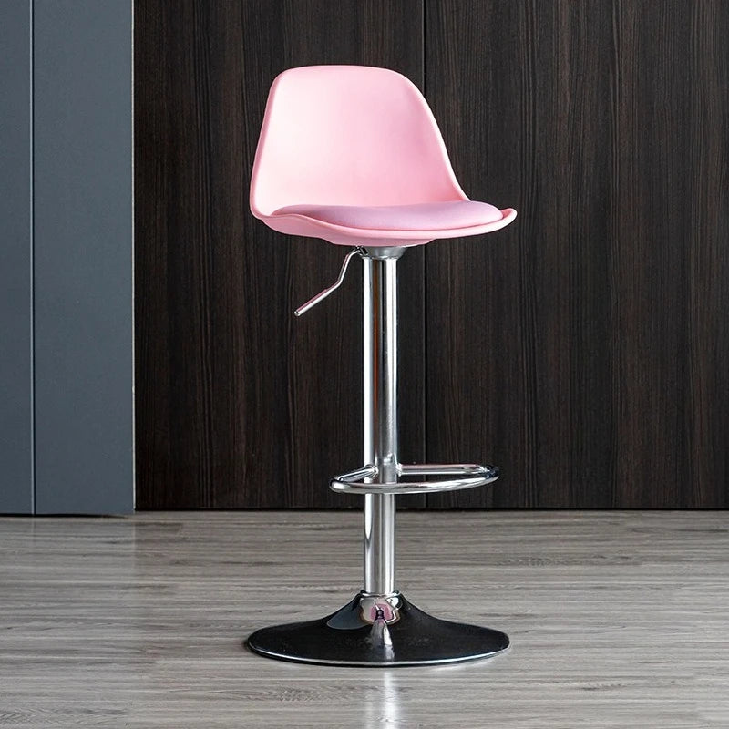 Modern Leather Upholstered Bar Stools [Adjustable]