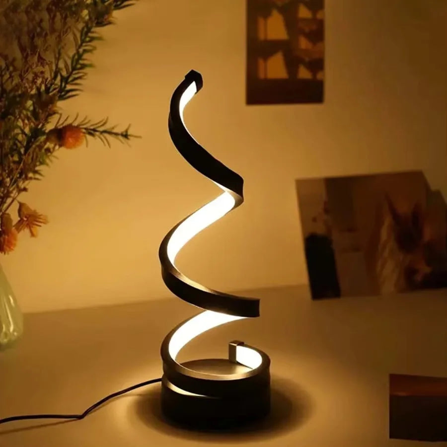 Spiral LED Night Light 3 Colors Dimmable